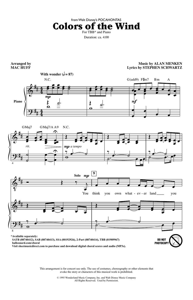 Colors of the wind (Disney's Pocahontas)