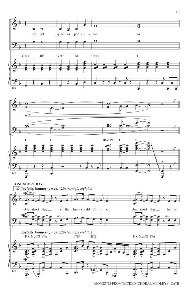 Moments from Wicked - Choral Medley