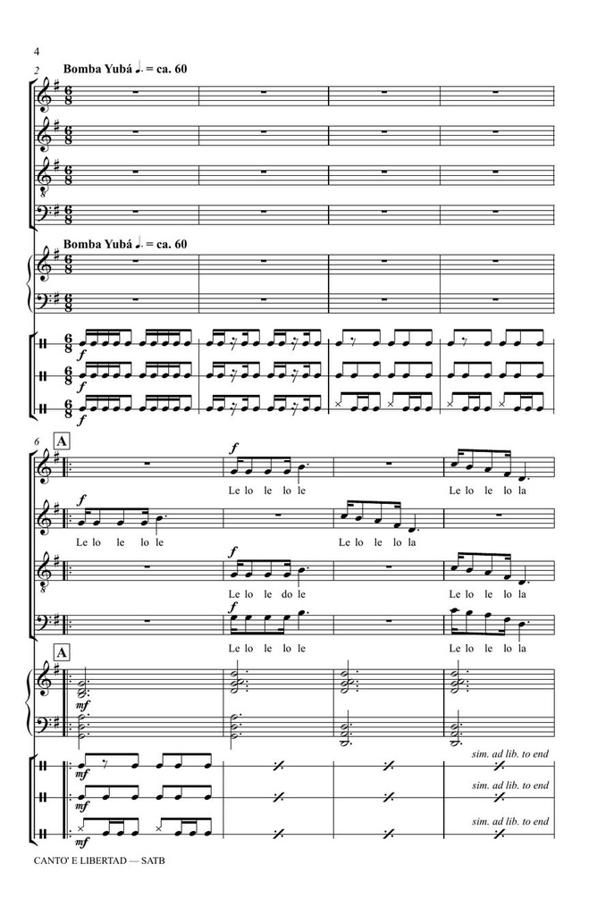 Canto 'E Libertad (Song of Freedom)