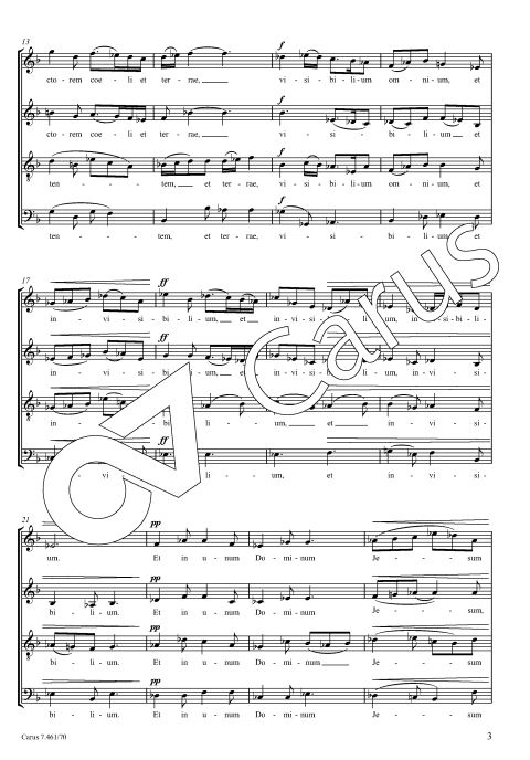 Credo in unum Deum - vereinfachte Version