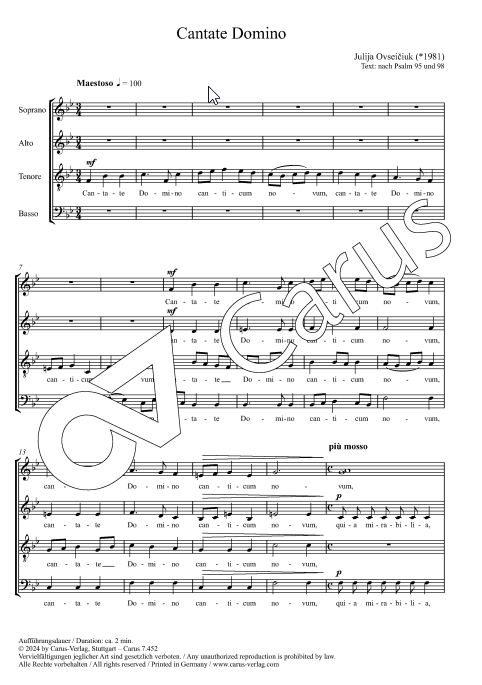 Cantate Domino