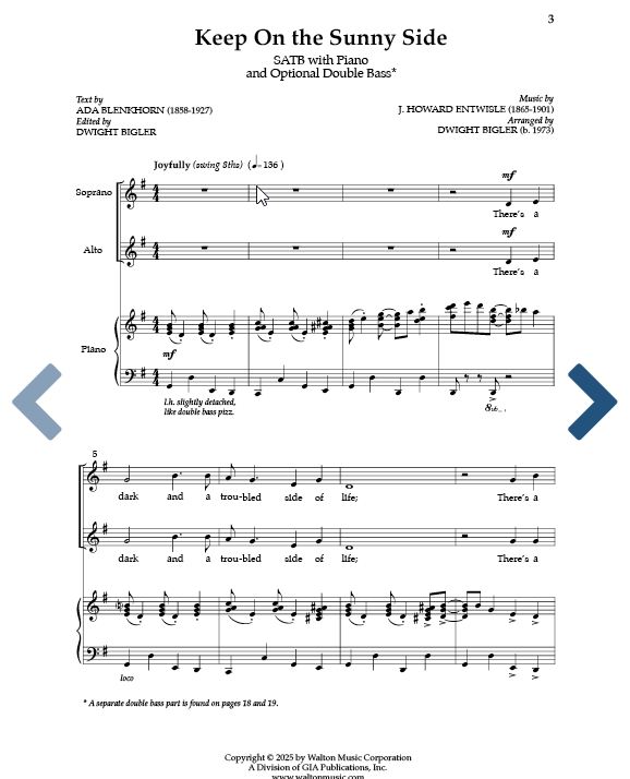 Keep on the sunny side