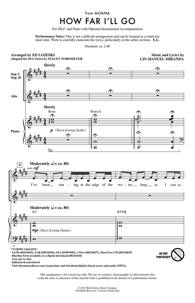 How far I'll go (Moana)