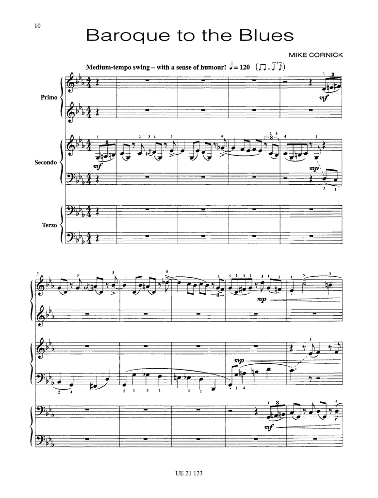 3 Pieces for 6 Hands at 1 Piano