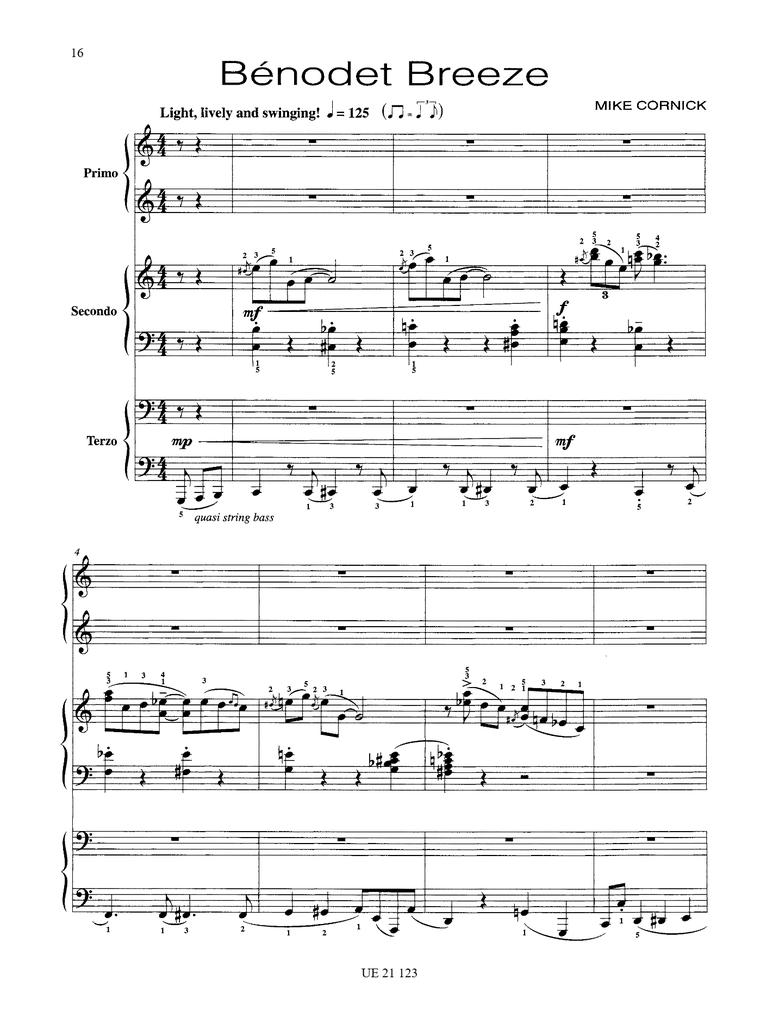 3 Pieces for 6 Hands at 1 Piano