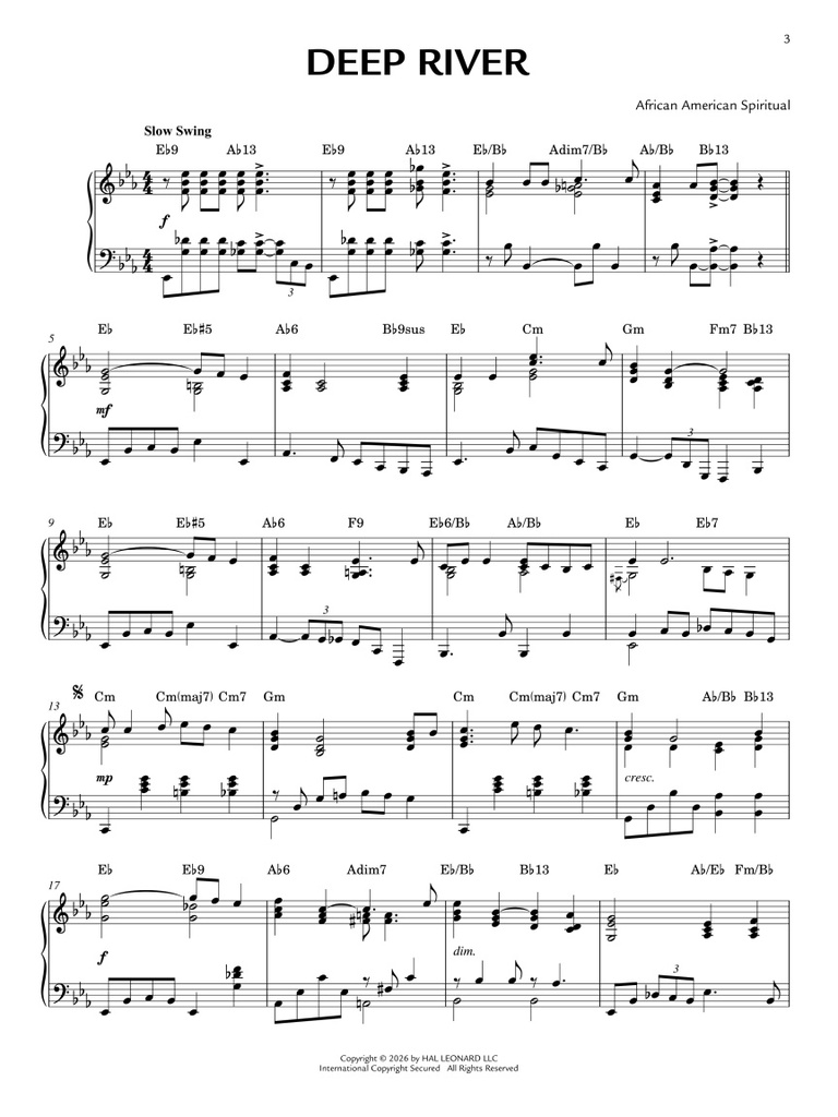 Jazz Spirituals - Jazz Piano Solos Vol. 69