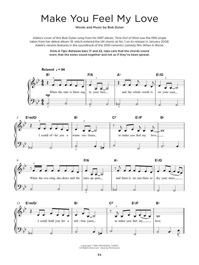 40 Adele Songs - Really Easy Piano