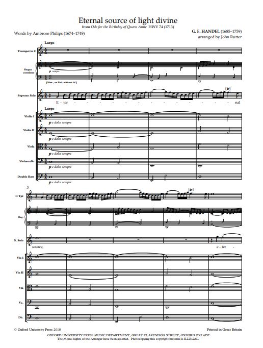 Eternal Source of Light Divine (C-Dur)