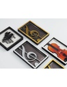 Magnet Violinschlüssel gold 2 - Framed