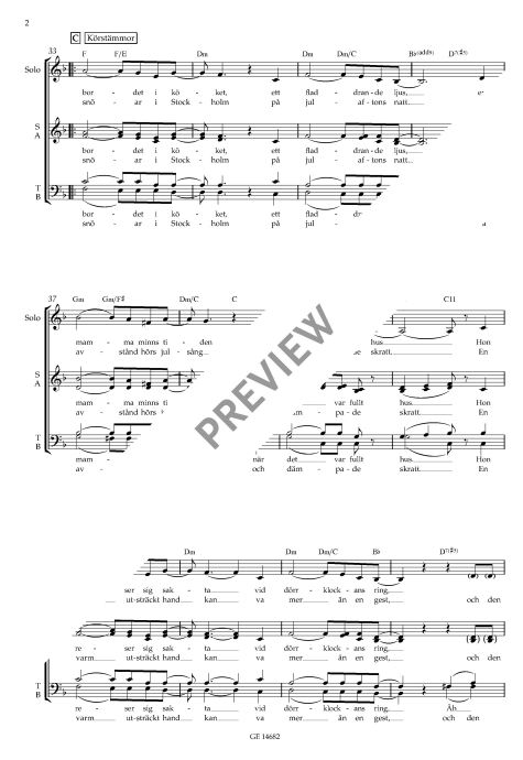 Det snöar i Stockholm