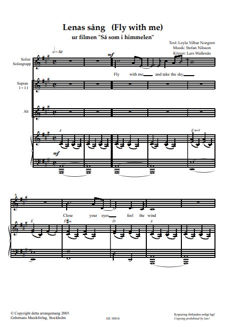 Lena's sang (Fly with me)