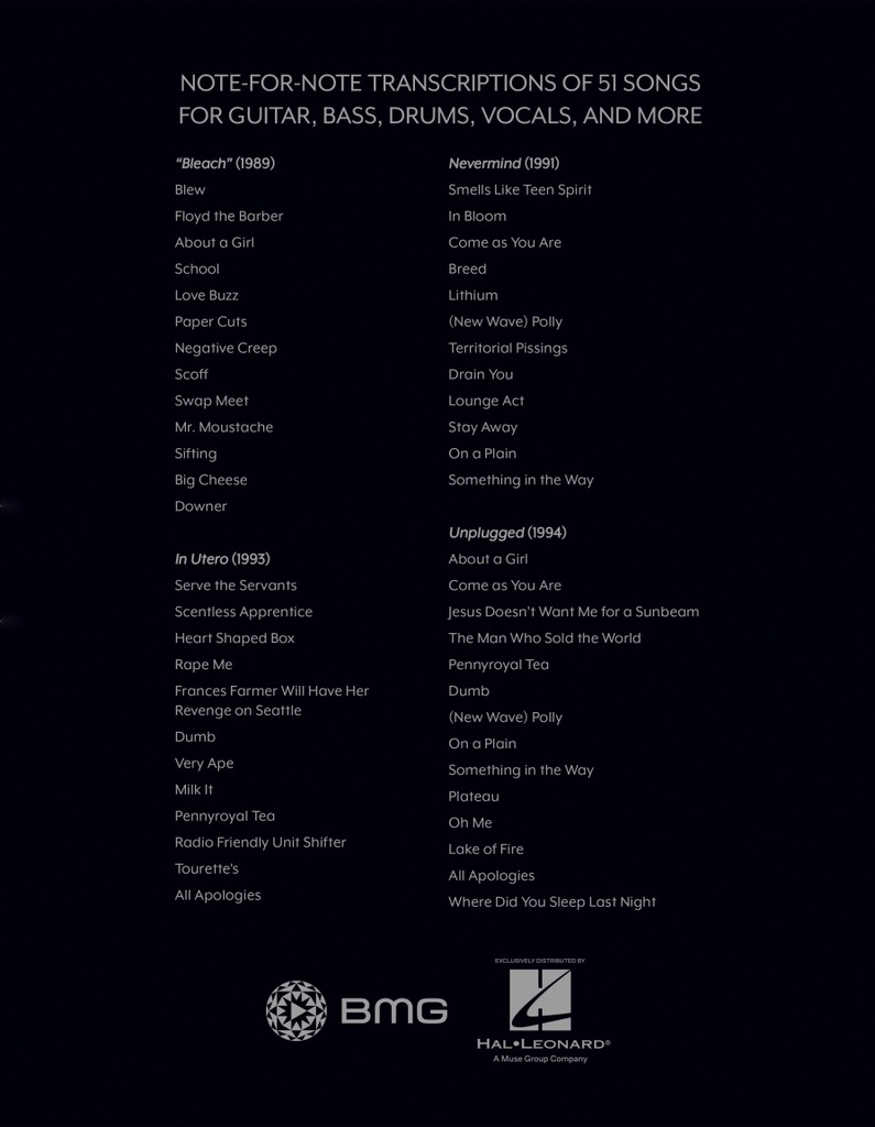 Nirvana - The Complete Scores