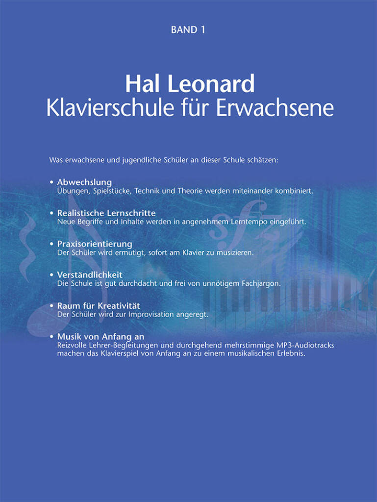 Hal Leonard Klavierschule 1 für Erwachsene