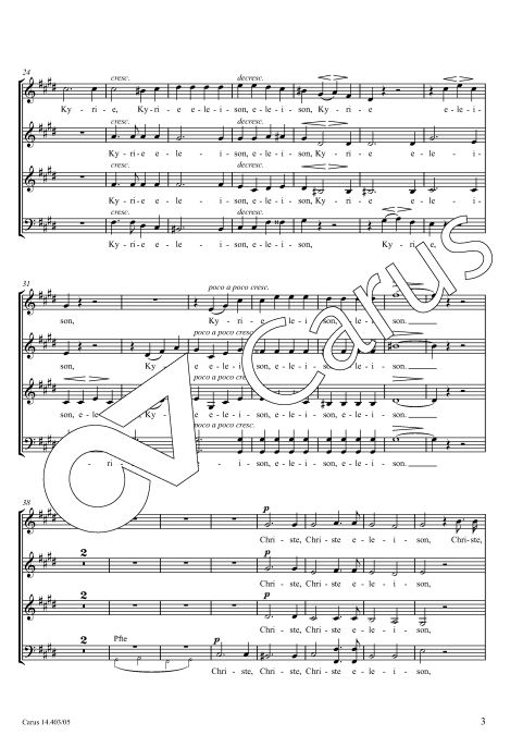 Kyrie nach dem Adagio der Mondscheinsonate op. 27/2
