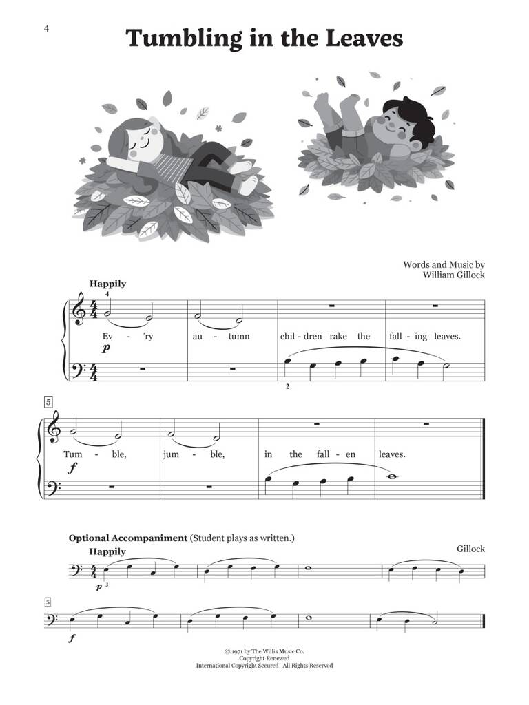 The Easiest Gillock Pieces for the Beginning Pianist
