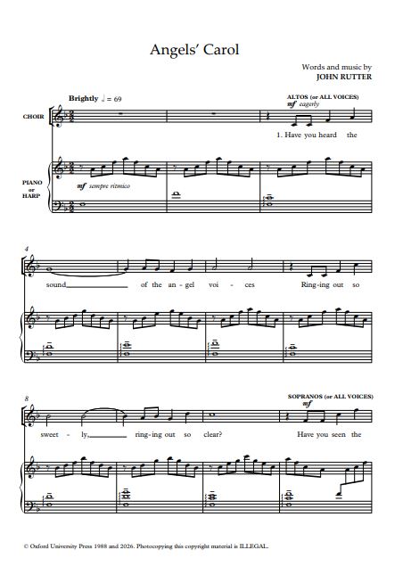 Carols for upper voices