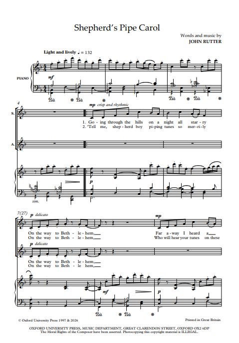 Shepherd's Pipe Carol