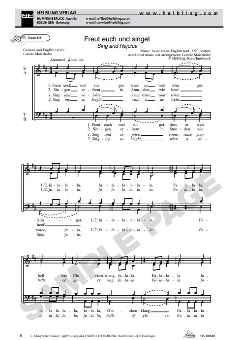 Classic light a cappella