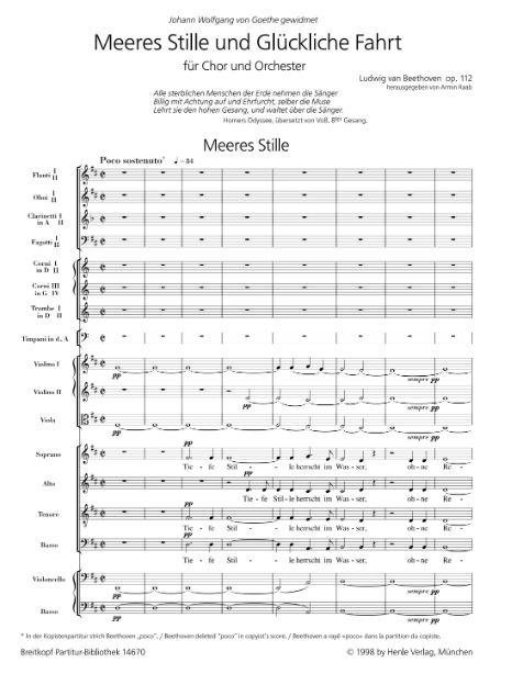 Meeres Stille und glückliche Fahrt op. 112