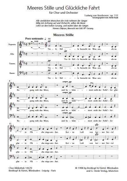 Meeres Stille und Glückliche Fahrt op. 112