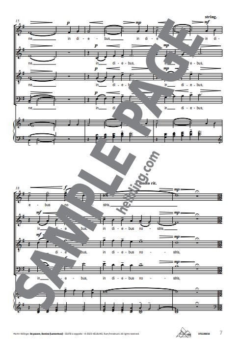 Da pacem Domine (Lamentoso)