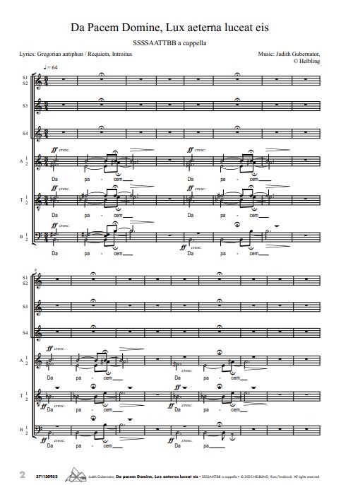 Da pacem Domine - Lux aeterna luceat