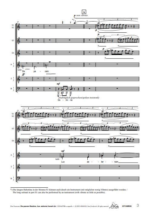 Da pacem Domine - Lux aeterna luceat