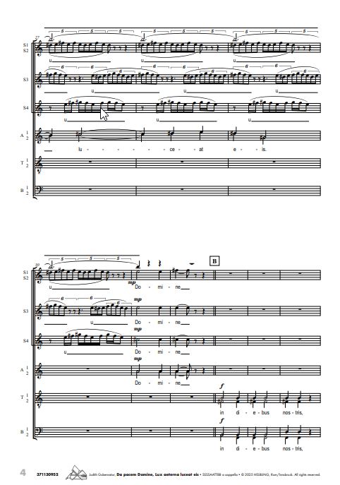 Da pacem Domine - Lux aeterna luceat