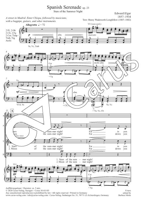 Spanish Serenade op. 23 - Stars of the Summer Night