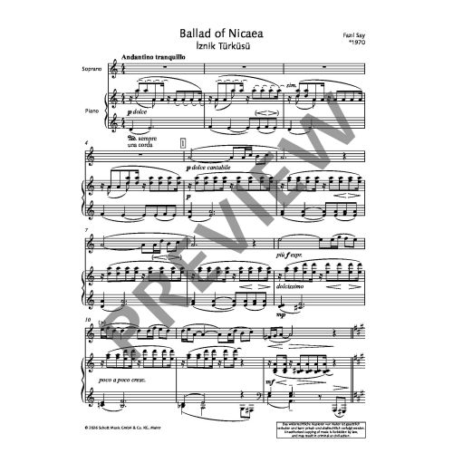 Ballad of Nicaea / Nicäa Ballade op. 120 (2025)