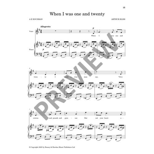 Two American Poems and other Songs