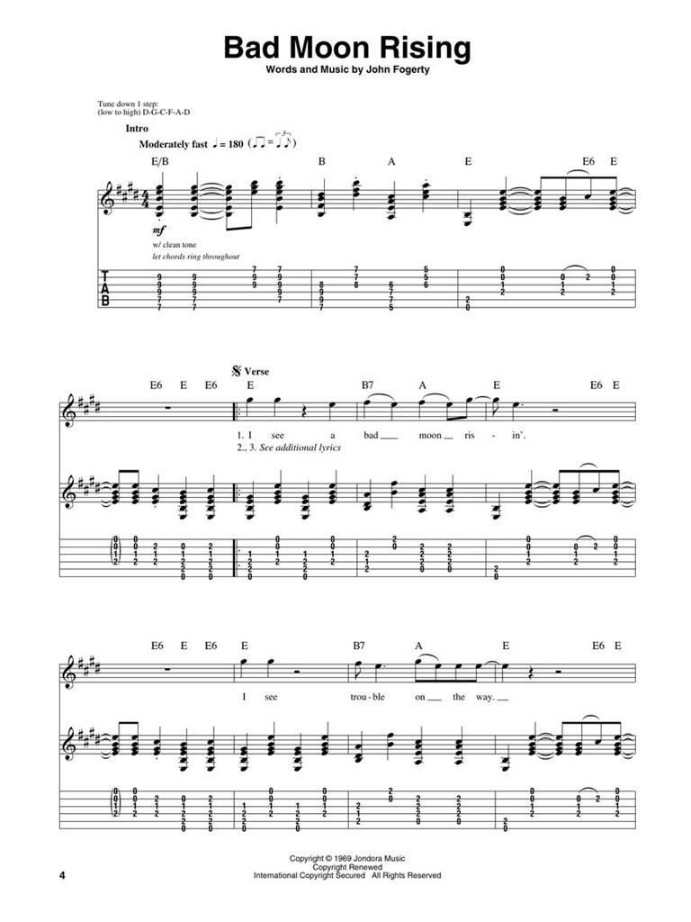 Creedence Clearwater Revival - Guitar Play-Along Vol. 63