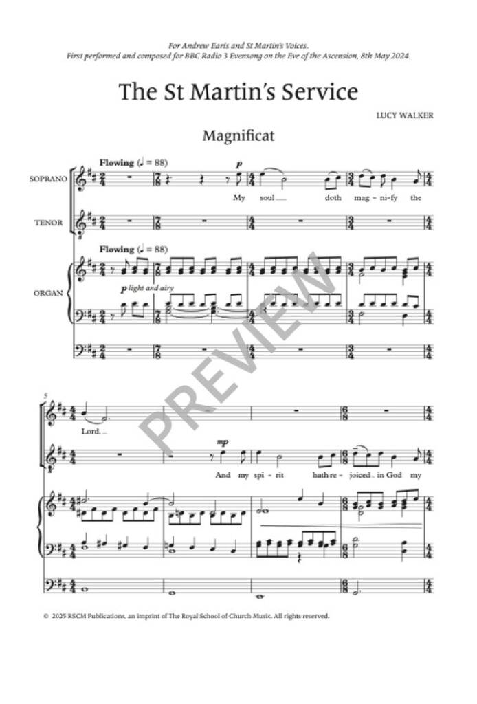 The St. Martin's Service (Magnificat and Nunc dimittis)