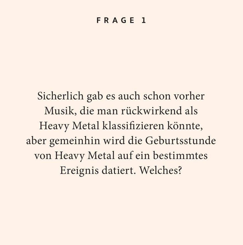 Heavy Metal-Quiz