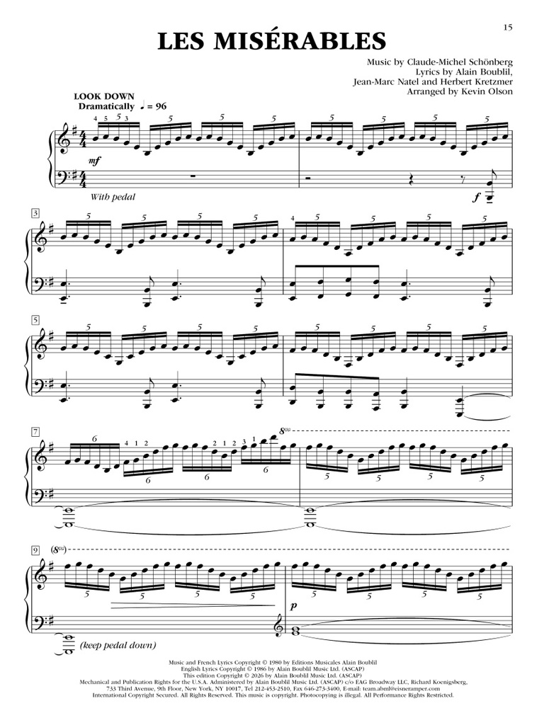 Broadway Spectacular for Piano Solo
