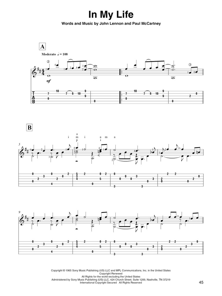 Simple Songs for Classical Guitar