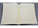 Notenpapier Großquart - 16 linig