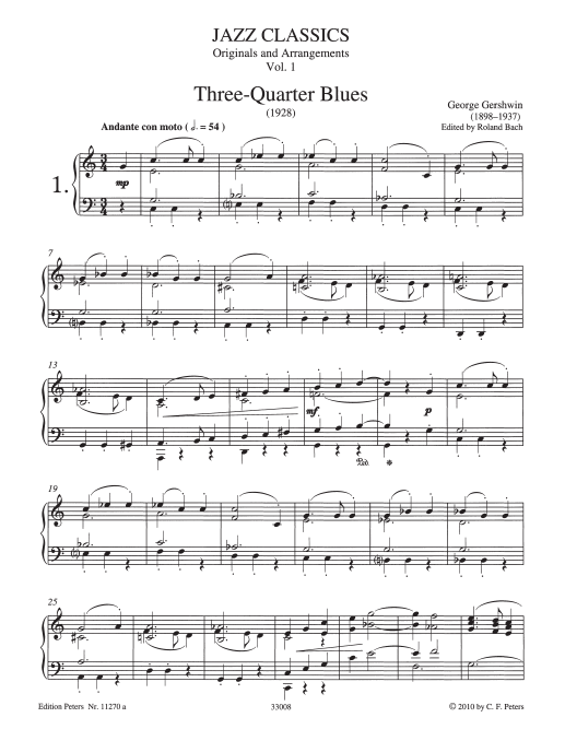 Jazz Classics - Original and Arrangements Vol. 1