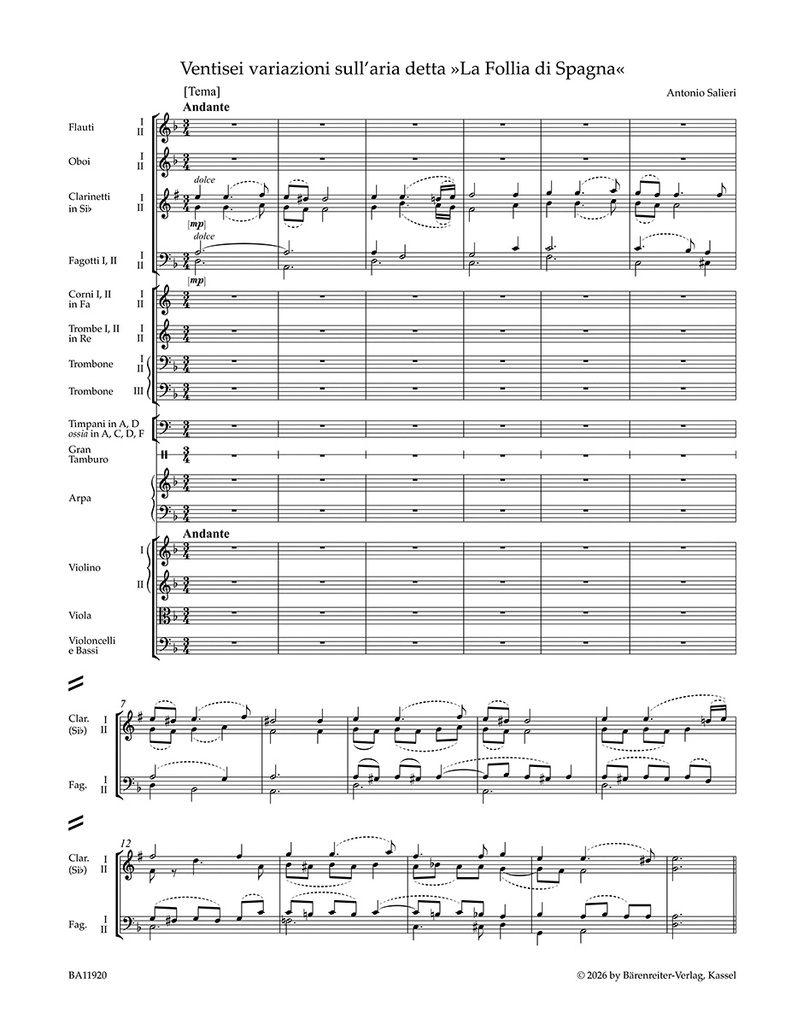 26 Variationen über die Aria "La Follia di Spagna"