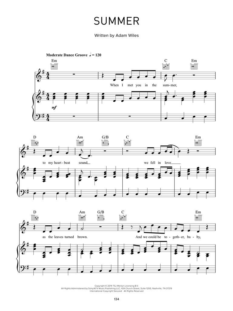 Calvin Harris - The Sheet Music Collection