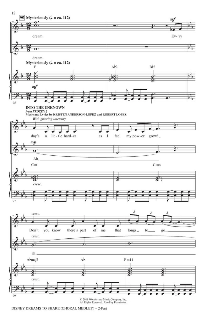 Disney Dreams to Share - Choral Medley