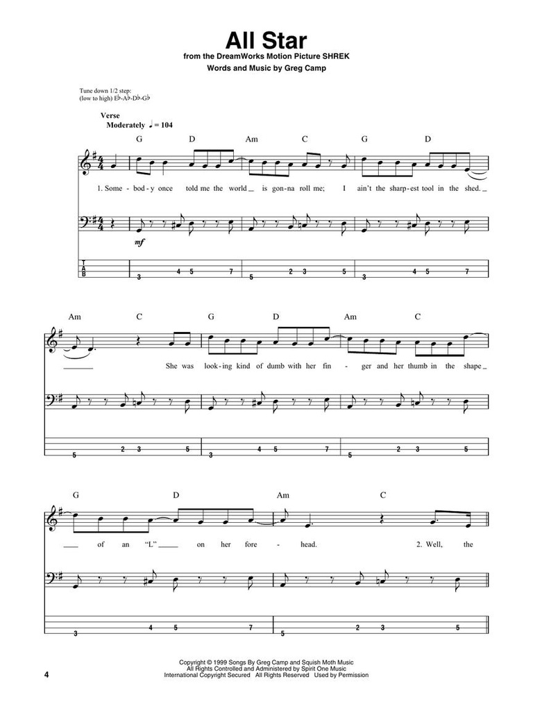 Songs for Beginners - Bass Play-Along Vol. 3