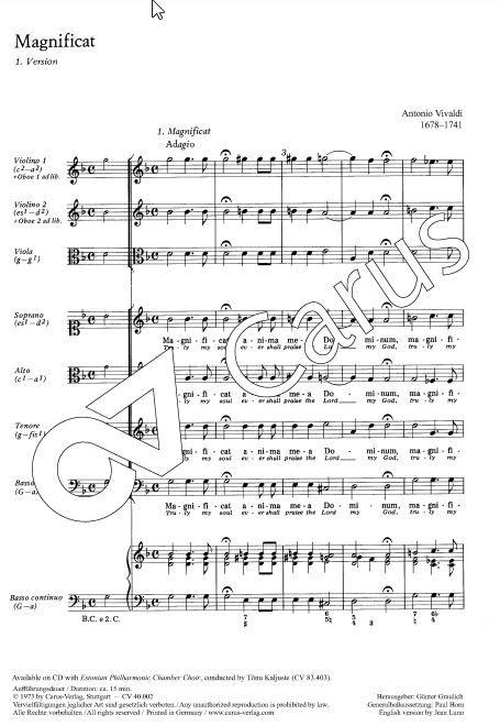 Magnificat, RV 610