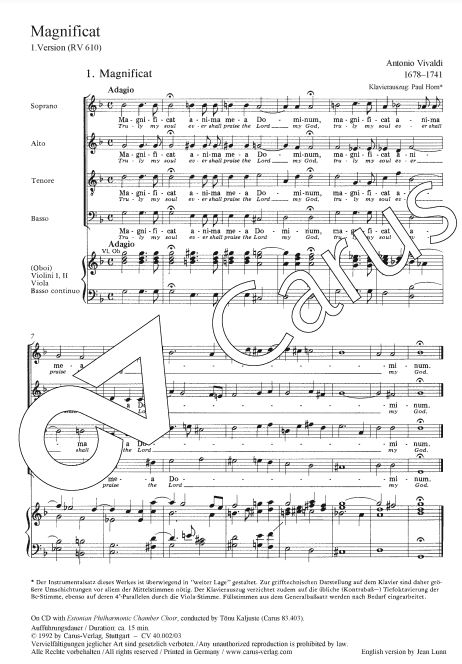 Magnificat, RV 610