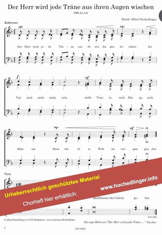 In deinen Händen ruht mein Geschick