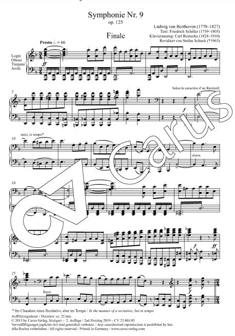 Sinfonie Nr. 9 d-moll, op. 125 - Finale