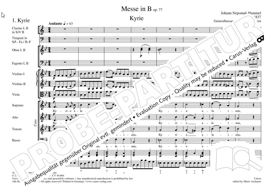 Messe in B, op. 77