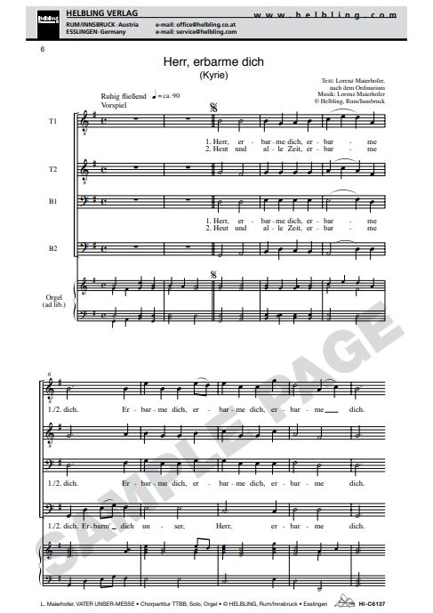 Vater unser Messe