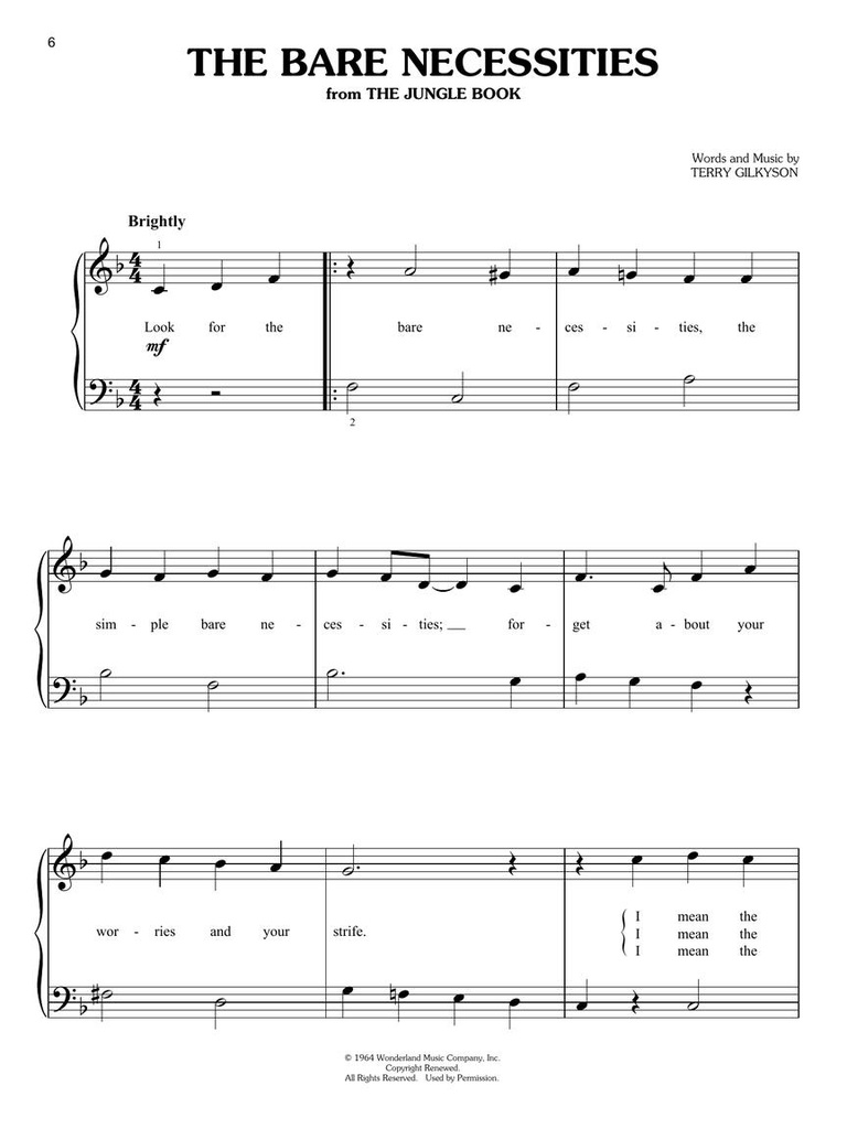 Simple Disney Songs