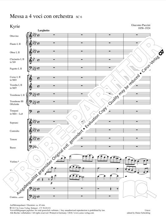 Messa a 4 voci con orchestra (1880), SC 6 (Messa di Gloria)